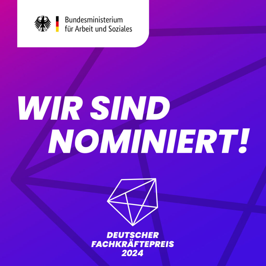 Paula Netzwerk ist nominiert zum Deutschen Fachkräftepreis 2024